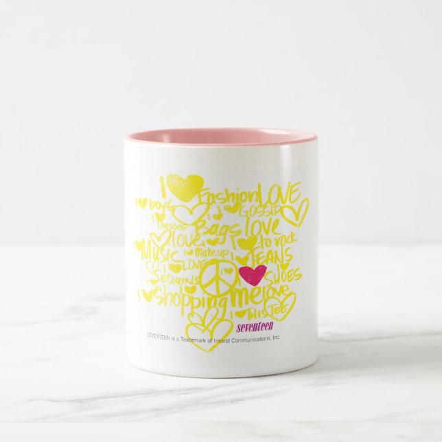 Caneca De Café Em Dois Tons Grafites magentas/amarelo (Centro)