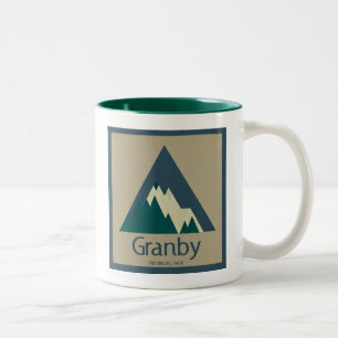 Caneca De Café Em Dois Tons Granby Provincial Park Rustic