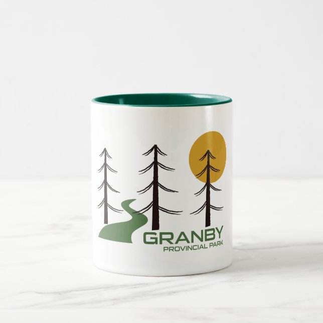 Caneca De Café Em Dois Tons Granby Provincial Park Trail (Centro)