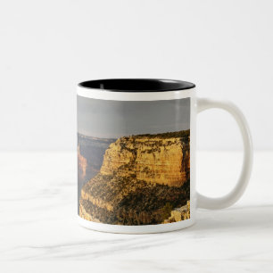 Caneca De Café Em Dois Tons Grand Canyon a partir da borda sul ao pôr do sol,