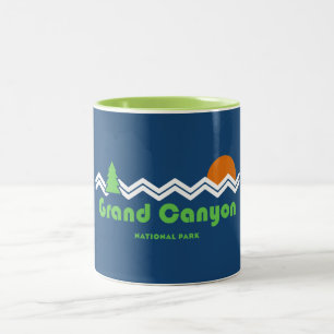 Caneca De Café Em Dois Tons Grand Canyon National Park Retro