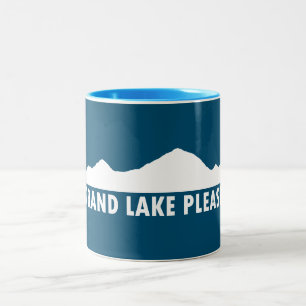Caneca De Café Em Dois Tons Grand Lake Colorado, por favor