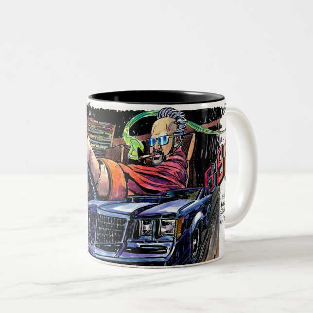 Caneca De Café Em Dois Tons Grand National 1985 Mug (Frente Esquerda)