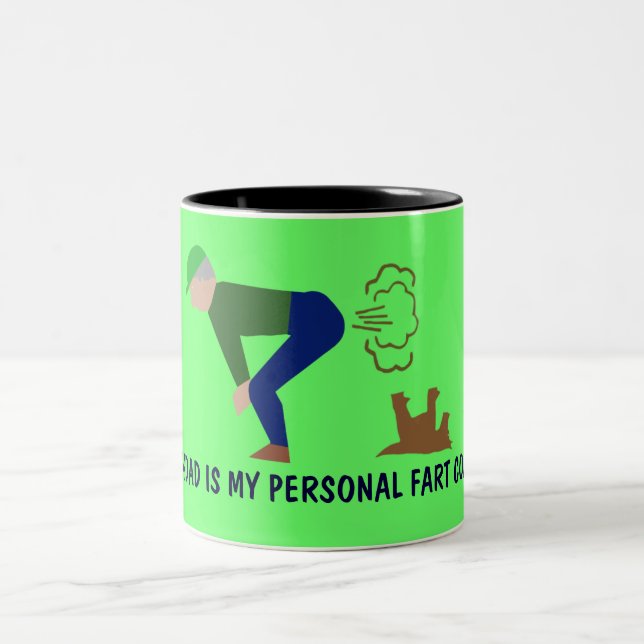 Caneca De Café Em Dois Tons Grandad engraçado (Centro)
