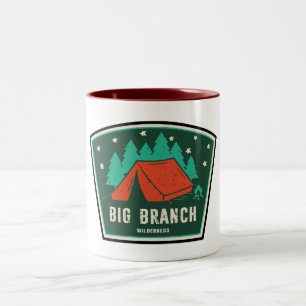 Caneca De Café Em Dois Tons Grande Branch Wilderness Vermont Camping