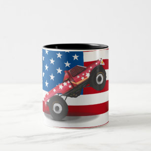 Caneca De Café Em Dois Tons grande caminhão Garanhão