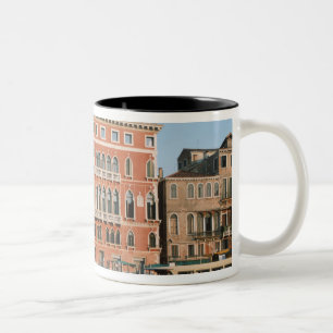 Caneca De Café Em Dois Tons Grande Canal, Veneza, Veneto, Itália