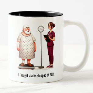 Caneca De Café Em Dois Tons Grande Choque para um Paciente Grande