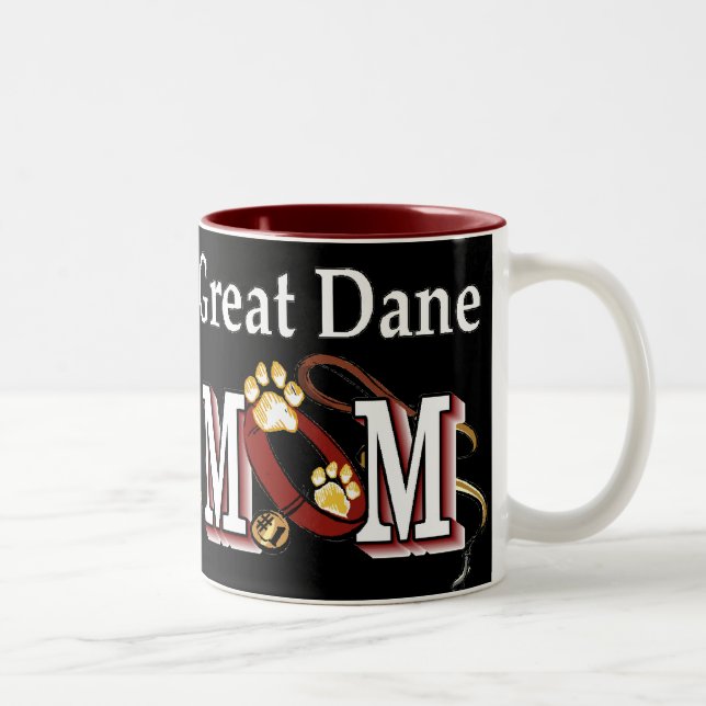 Caneca De Café Em Dois Tons Grande Dane Mãe Difts (Direita)