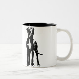 Caneca De Café Em Dois Tons Grande Danés Buddys