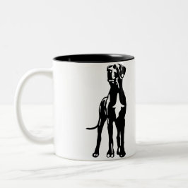 Caneca De Café Em Dois Tons Grande Danés Buddys