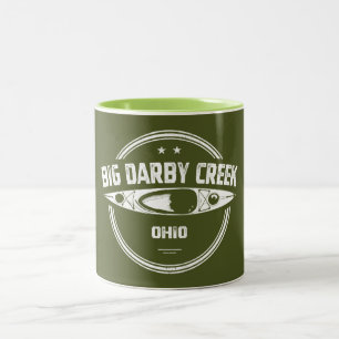 Caneca De Café Em Dois Tons Grande Darby Creek Ohio Caiaque