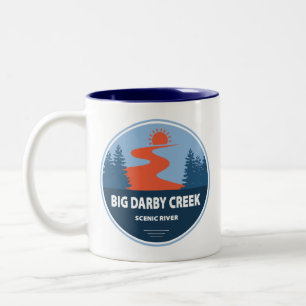 Caneca De Café Em Dois Tons Grande Darby Creek Rio Cênico Ohio