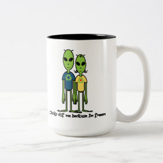 Caneca De Café Em Dois Tons Grande ideia eco-amigável do presente para ele