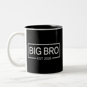 Caneca De Café Em Dois Tons Grande Irmão Est. 2026 Novo Grande Irmão Gravidez 