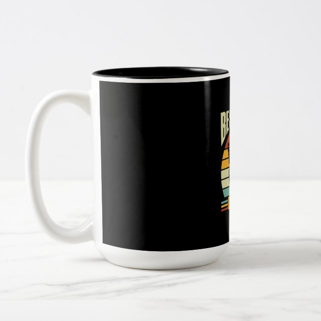 Caneca De Café Em Dois Tons Grandfather Quotes | Best Cat Dad Ever (Esquerda)
