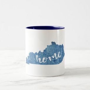 Caneca De Café Em Dois Tons Grão de Madeira de Casa de Kentucky