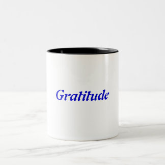 Caneca De Café Em Dois Tons Gratitude
