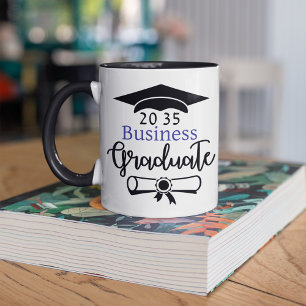 Caneca De Café Em Dois Tons Grau/Major Personalizado + Formando de Ano Persona