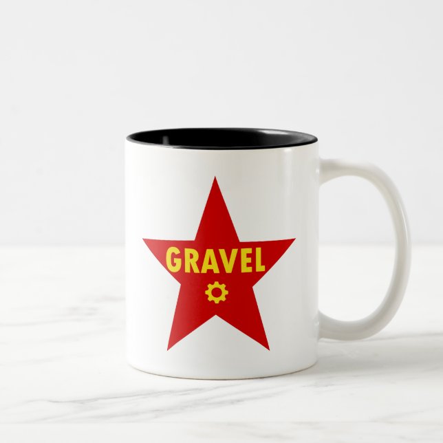 Caneca De Café Em Dois Tons Gravel Cycling Star (Direita)