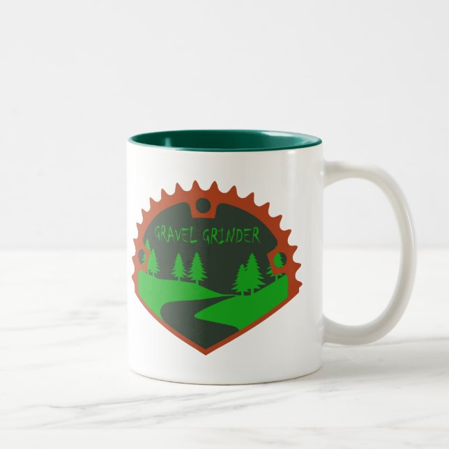 Caneca De Café Em Dois Tons Gravel Grinder (Direita)