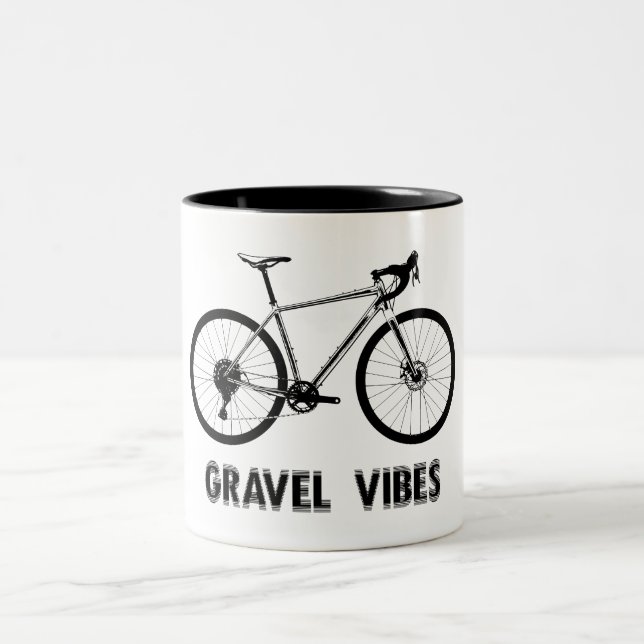 Caneca De Café Em Dois Tons Gravel Vibes Cycling (Centro)