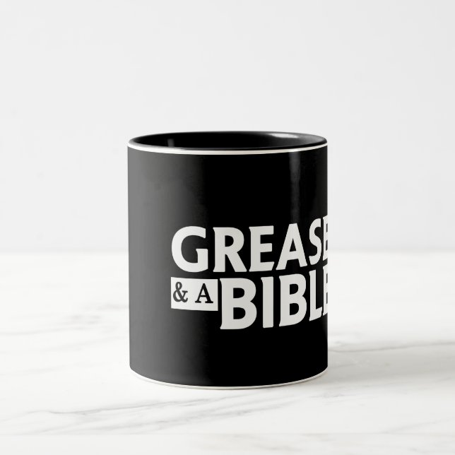 Caneca De Café Em Dois Tons Graxa em minha caneca (Centro)