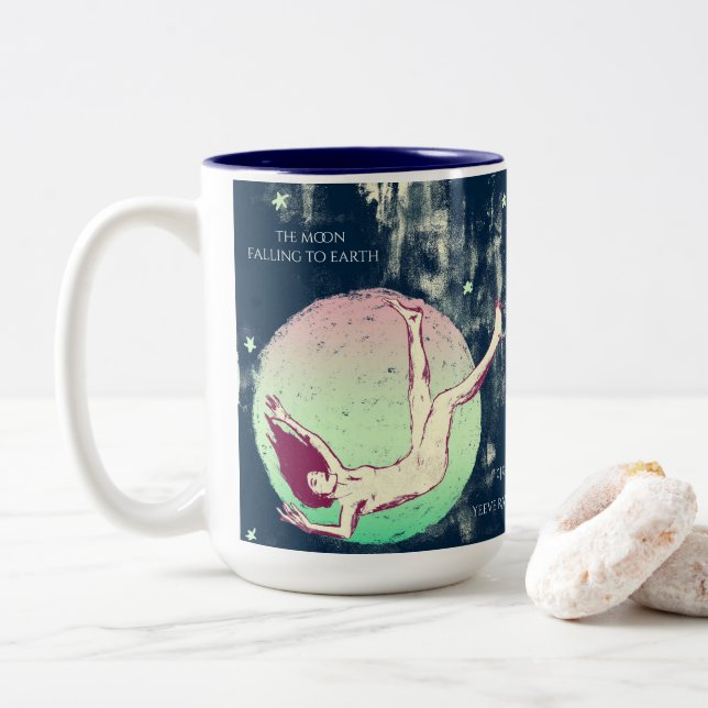 Caneca De Café Em Dois Tons GREAT MOTHER MARCH "Born to Fly" Mug (Com Donut)