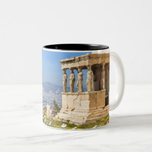 Caneca De Café Em Dois Tons Grécia de Atenas Acropolis Hill   Landmark Atenas