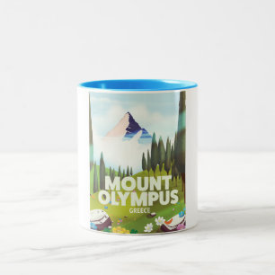 Caneca De Café Em Dois Tons Grécia do Monte Olimpo