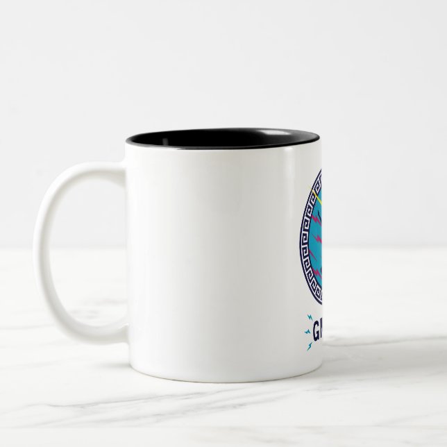 Caneca De Café Em Dois Tons Grécia - Zeus, mitologia grega Deus (Esquerda)