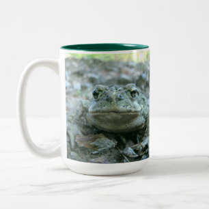 Caneca De Café Em Dois Tons Green Montana Toad Amphibian LG Mug Two tone
