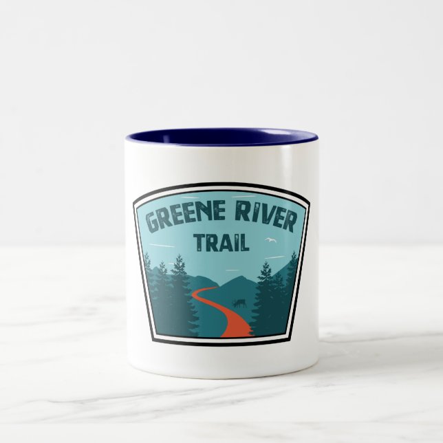 Caneca De Café Em Dois Tons Greene River Trail Pensilvânia (Centro)