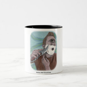 Caneca De Café Em Dois Tons Grego Ciclops Knife Shave Fantasy Art Coffee Mug