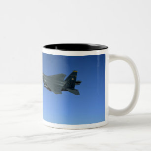 Caneca De Café Em Dois Tons Greve Eagles 2 da força aérea de E.U.F-15E