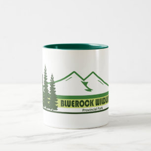 Caneca De Café Em Dois Tons Greve Verde do Parque Provincial de Bluerock Wildl