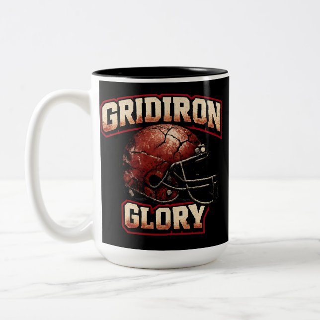 Caneca De Café Em Dois Tons Gridiron Glory Football (Esquerda)