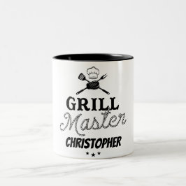Caneca De Café Em Dois Tons Grill Master Personalizado