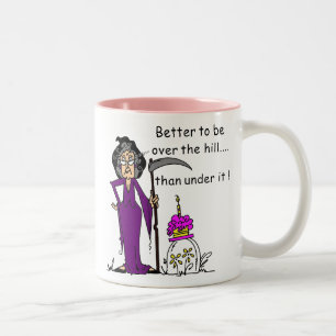 Caneca De Café Em Dois Tons Grim Reaper Birthday Humor
