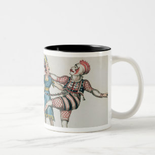 Caneca De Café Em Dois Tons Grimaldi e a alpaca, na pantomima popular