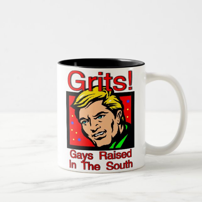 Caneca De Café Em Dois Tons Gritos! Gay Levantados No Sul (Direita)