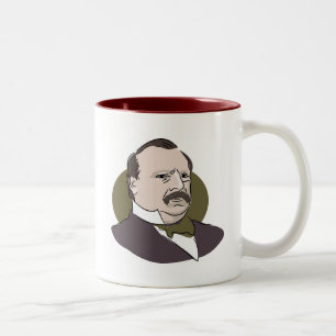Caneca De Café Em Dois Tons Grover Cleveland