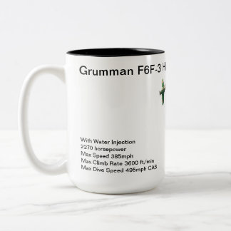 Caneca De Café Em Dois Tons Grumman F6F-3 Hellcat