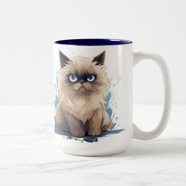 Caneca De Café Em Dois Tons Grump cat Mug (Direita)