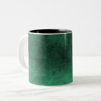 Caneca De Café Em Dois Tons Grunge Escuro - Verde