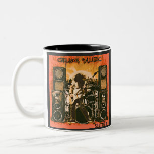 Caneca De Café Em Dois Tons Grunge Music Seattle 1991