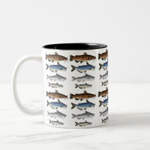Caneca De Café Em Dois Tons Grupo de pesca da América do Norte