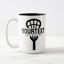 Caneca De Café Em Dois Tons Grupo de TEXTOS PERSONALIZADO do Jogador de Lacros