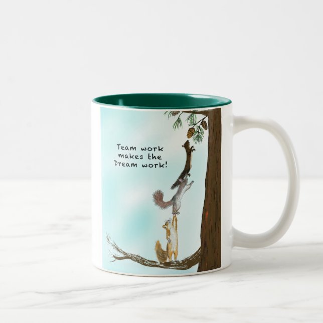 Caneca De Café Em Dois Tons Grupo de Trabalho (Direita)