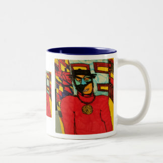 Caneca De Café Em Dois Tons guarda-costas tinta